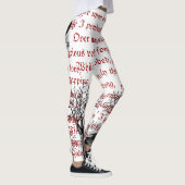 Die Raben-Vintagen Gedicht-Leggings Leggings (Rechts)