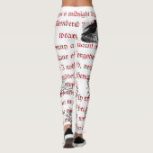 Die Raben-Vintagen Gedicht-Leggings Leggings (Rückseite)