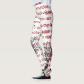 Die Raben-Vintagen Gedicht-Leggings Leggings (Links)