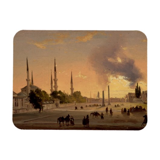 Die Racecourse von Constantinopel (Öl auf Leinwand Magnet (Horizontal)