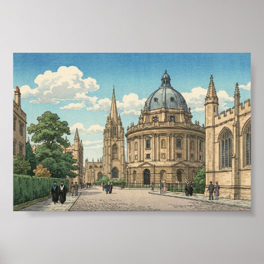 Die Radcliffe Camera der Universität Oxford   Poster (Vorne)