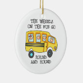 DIE RÄDER AM BUS KERAMIKORNAMENT (Rechts)