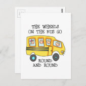 DIE RÄDER AM BUS POSTKARTE (Vorne/Hinten)