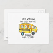 DIE RÄDER AM BUS POSTKARTE (Vorne/Hinten)