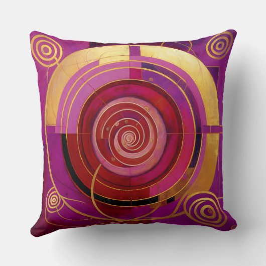 Die Räder des Zeitpolsters Kissen (Rückseite)