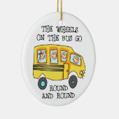 Die Räder im Bus Keramik Ornament (Rechts)