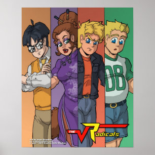 Die Radikalen "Color Bars" 16x20 Main Cast Poster