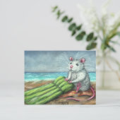 Die Raft Rat Beach Postcard Postkarte (Stehend Vorderseite)