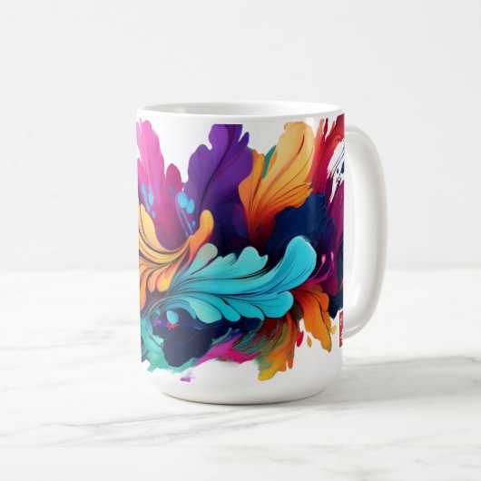 Die Raging-Blätter Kaffeetasse (VorderseiteRechts)