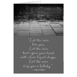 Die Rain Langston Hughes Card gelassen