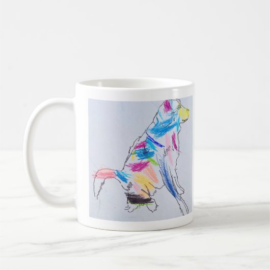 Die Rainbow Hund-Tasse Kaffeetasse (Links)