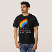 Die Rainbow Say No to Geweckt Lgbt Gay Les Tr T-Shirt (Vorne ganz)