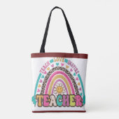 Die Rainbow-Tasche "Der beste Lehrer der Welt" Tasche (Rückseite)