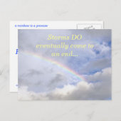 DIE RAINBOW-VERSPRECHUNG/STORMEN ENDEN (FOTO) POSTKARTE (Vorne/Hinten)
