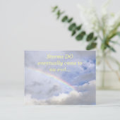 DIE RAINBOW-VERSPRECHUNG/STORMEN ENDEN (FOTO) POSTKARTE (Stehend Vorderseite)