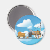 Die Rakete Magnet (Vorderseite/Rückseite)