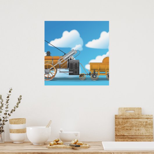 Die Rakete Poster (Küche)