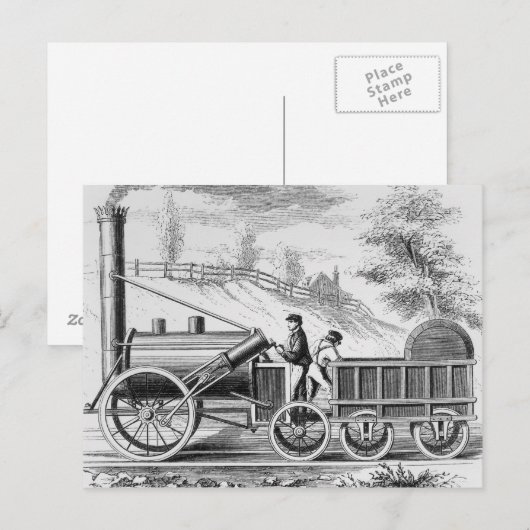 Die "Rakete" Postkarte (Vorne/Hinten)