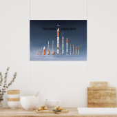 Die Raketen und Kapseln der Kopenhagener Suborbita Poster (Küche)