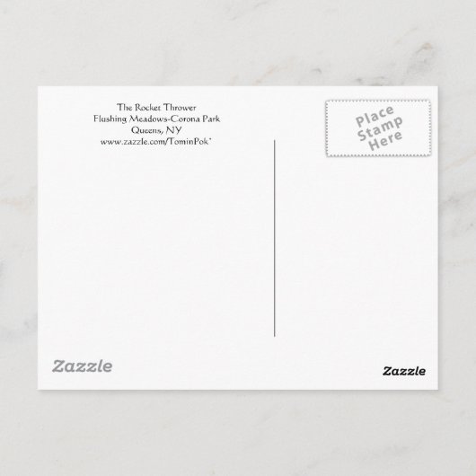 Die Raketentrower-Postkarte Postkarte (Rückseite)