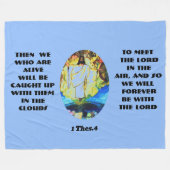 DIE RAPTURE BIBLE VERSION FLEECEDECKE (Vorderseite (Horizontal))