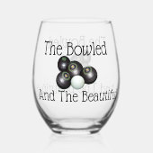 Die Rasenbowls und die schönen, Weinglas Ohne Stiel (Rückseite)