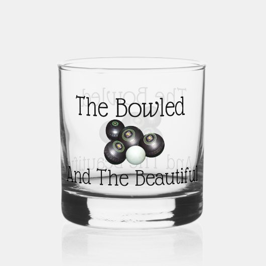 Die Rasenbowls und die schönen, Whiskyglas (Vorderseite)