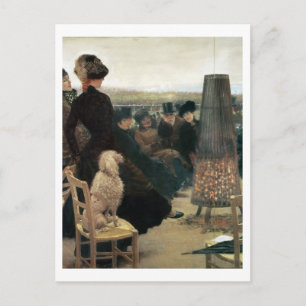 Die Rassen von Auteuil, Teil eines Triptychons (Öl Postkarte