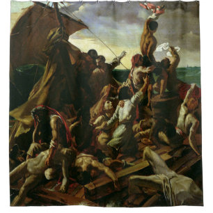 Die Rast der Medusa Théodore Géricault Duschvorhang