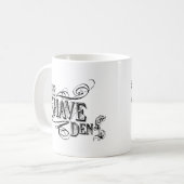 Die Rasur-Höhle Kaffeetasse (Vorderseite Links)