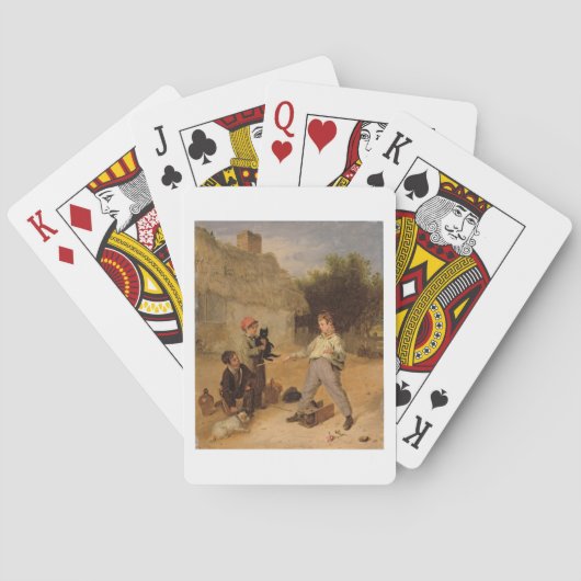 Die Ratten-Falle (Öl auf Platte) Spielkarten (Rückseite)