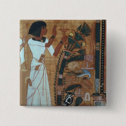 Die Räucherung von Osiris, Seite vom Buch von Th Button (Vorderseite)