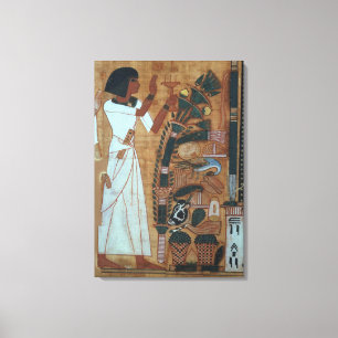 Die Räucherung von Osiris, Seite vom Buch von Th Leinwanddruck