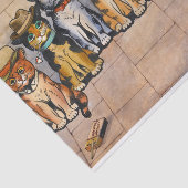 Die Rauchkatzen von Louis Wain Seidenpapier (Ausschnitt)