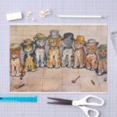 Die Rauchkatzen von Louis Wain Seidenpapier (Handwerk)