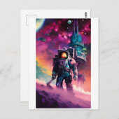 Die Raumfahrer Postkarte (Vorne/Hinten)