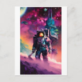 Die Raumfahrer Postkarte (Vorderseite)