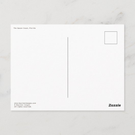 Die Raumküste, Florida Postkarte (Rückseite)