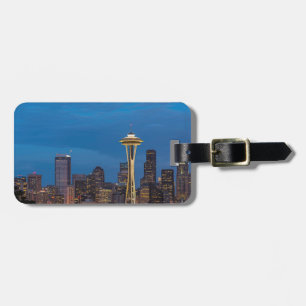 Die Raumnähe und das Stadtzentrum von Seattle Gepäckanhänger