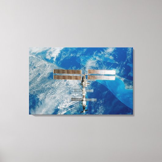 Die Raumstation Leinwanddruck (Vorderseite)