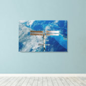 Die Raumstation Leinwanddruck (Insitu (Holzboden))