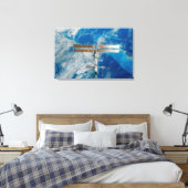 Die Raumstation Leinwanddruck (Insitu (Schlafzimmer))