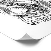 Die Raupe Poster (Ecke)