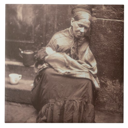 Die Raupen, "vom Straßen-Leben in London", 1877-7 Fliese (Vorderseite)