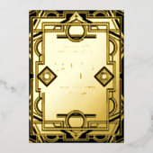 Die rauschenden Zwanziger - Silvesterabend-Party Folieneinladung (Vorderseite)