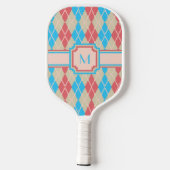 Die Raute am Strand Pickleball Schläger (Rückseite)