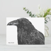 Die Raven-Flachkarte Einladung (Stehend Vorderseite)