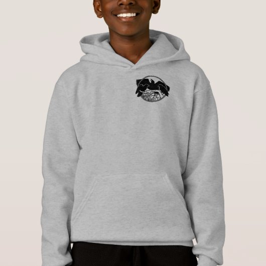 Die Raven Jacket Hoodie Kid's Raven Art Jacket (Vorderseite)