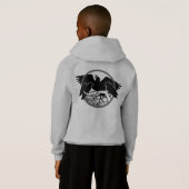 Die Raven Jacket Hoodie Kid's Raven Art Jacket (Schwarz voll)