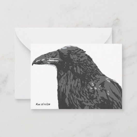 Die Raven Lesezeichen Mitteilungskarte (Rückseite)